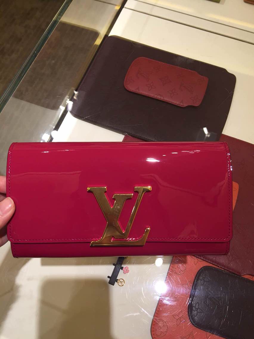 Louis Vuitton Louise Long Wallet M61317 Indian Rose